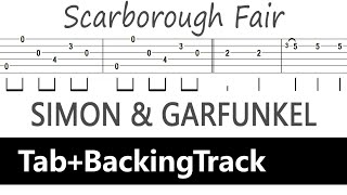 Simon & Garfunkel - Scarborough Fair / Guitar Tab+BackingTrack