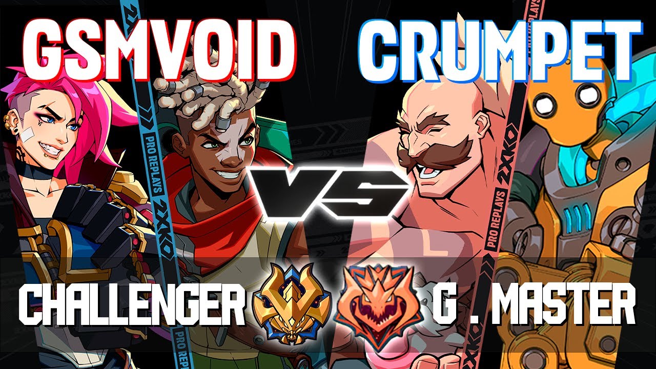 GSMVOID (Vi-Ekko) vs CRUMPET (Braum-Blitzcrank) ▰ 2XKO Pro level replays