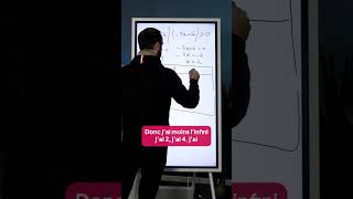Un exemple de résolution d’inéquation à partir d’un tableau de signes avec Lucas Maths