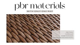 Creating PBR MATERIAL MAPS | Materialize | Photoshop