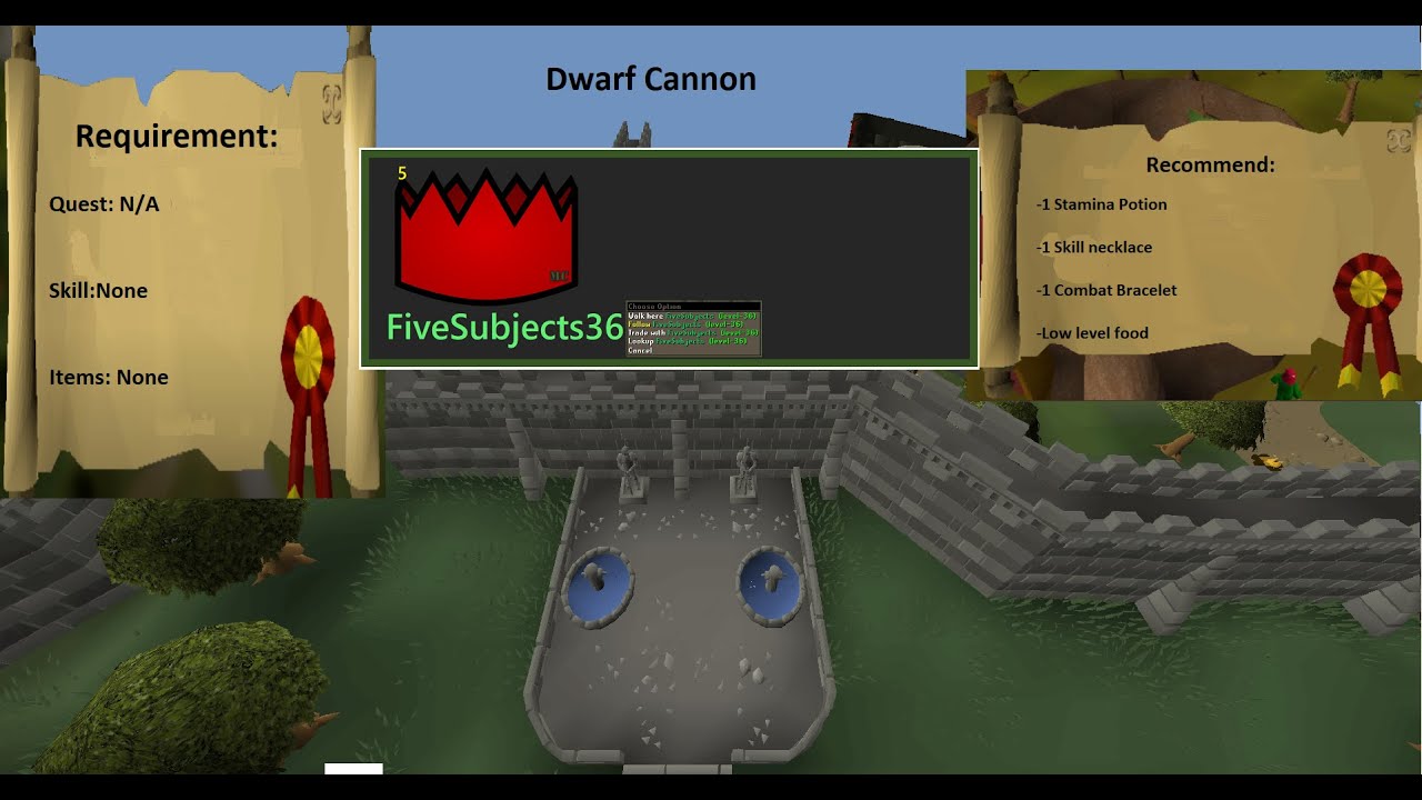 Dwarf Cannon Quest Guide OSRS YouTube
