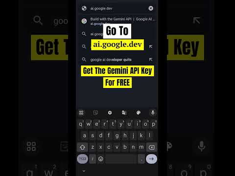 Get Your Own Gemini API Key For FREE #google #gemini #ai