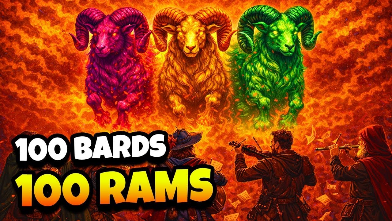 Can 100 Bards Beat 100 Rams? - YouTube