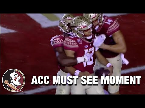 Jordan Travis Performs A Magic Act To Set Up A FSU Touchdown | Must See Moment