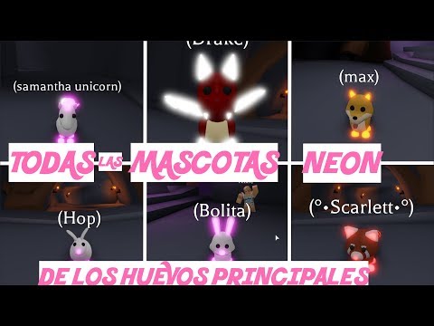 Todas Las Mascotas Neon De Los Huevos Principales Adopt Me Youtube - mi spa de lujo para mascotas y duenos adopt me roblox youtube