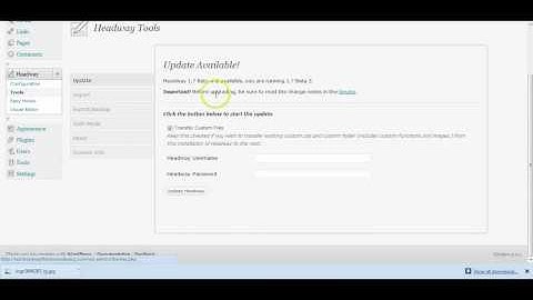 Installing Headway premium WordPress theme