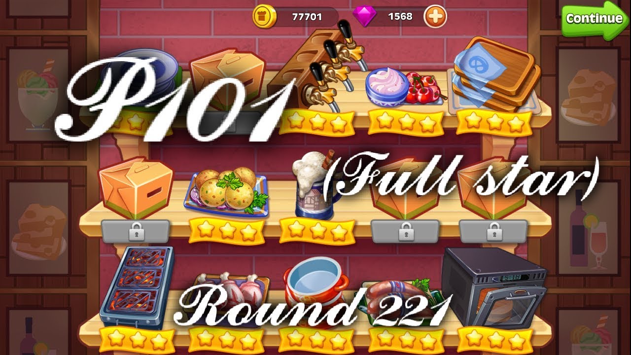 Cooking Madness - A Chef's Restaurant 101 - Round 221 (Full Star) New World - Video for kids