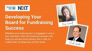 UW NEXT Webinar: Developing Your Board for Fundraising Success
