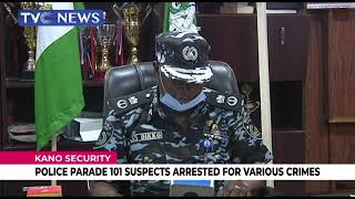 Police Parade 101 Suspects Arrested For Various Crimes In Kano