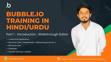 Part 1 | Introduction to Bubble.io 2025 | Complete Walkthrough of Bubble Editor in Hindi/Urdu