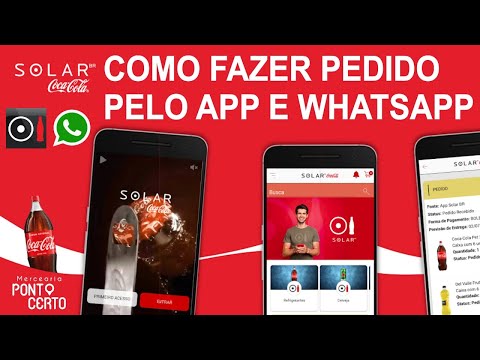 COMO FAZER PEDIDO DA COCA COLA PELO APLICATIVO E WHATSAPP