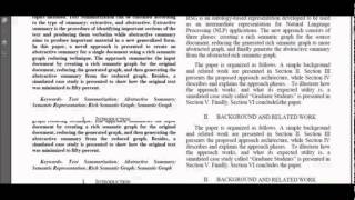 svZ: Automatic Text Summarization with Visualization