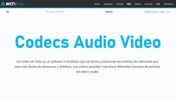 Solucion Codecs Audio Y Video Arch Linux