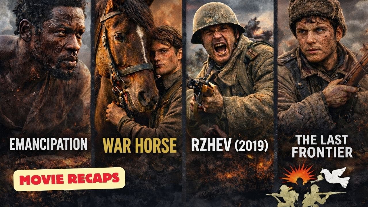 4 WAR MOVIE RECAPS Compilation | The Last Frontier, War Horse, Rzhev & Love for Peace (Full Story)