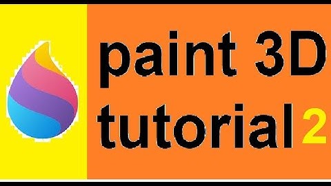 Paint 3D tutorial 2| new 3D object library