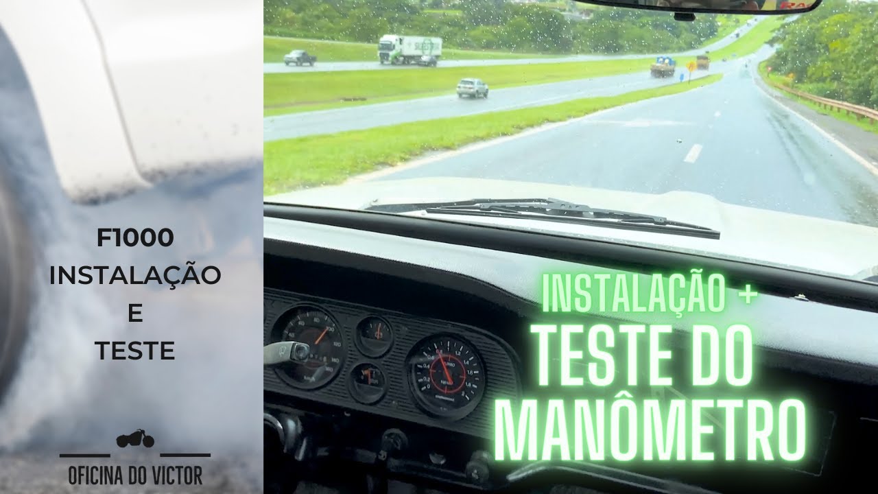 Instalação do Manômetro da Turbina na F1000 - Oficina do Victor