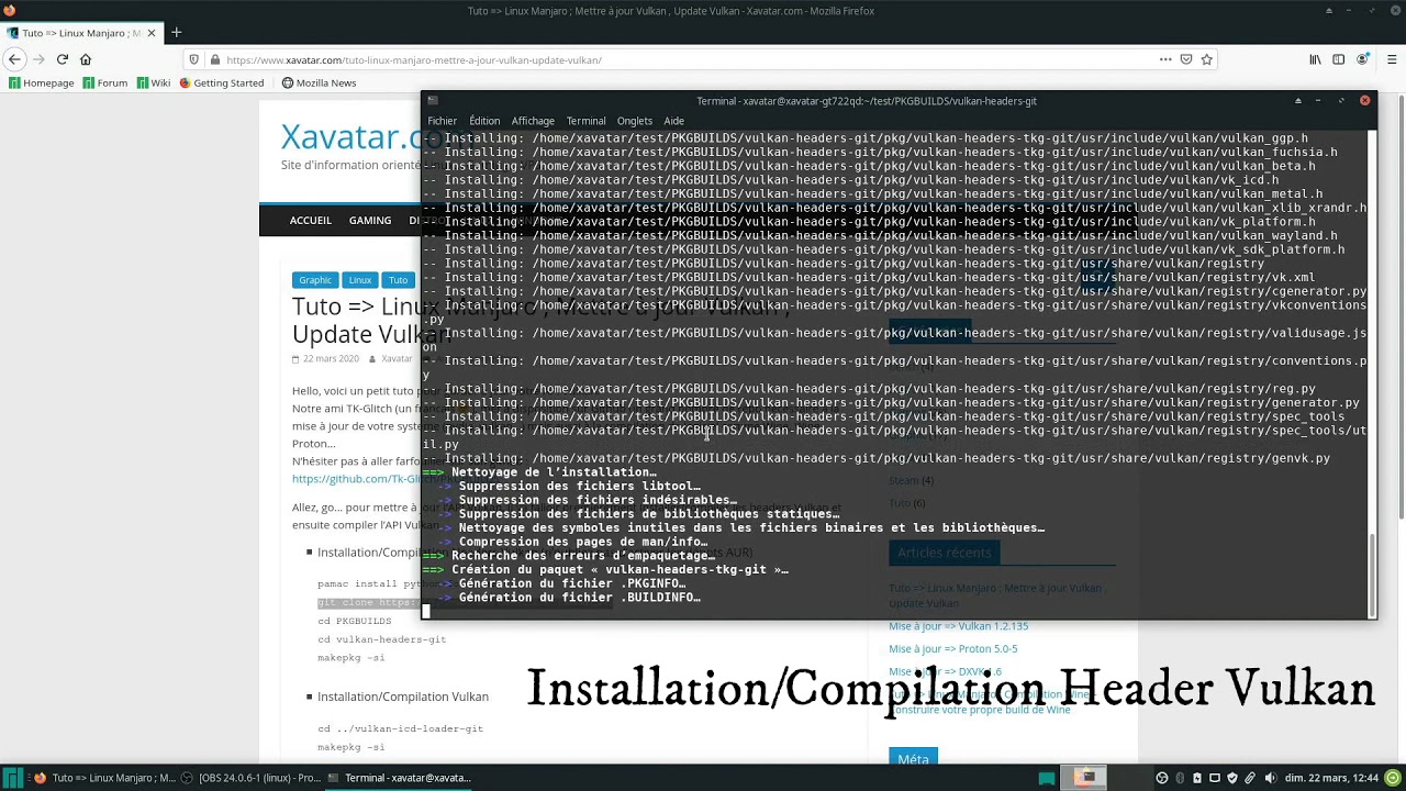 Linux - Install / Compilation Vulkan API