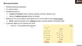 20211013 11 Carbohydrates I