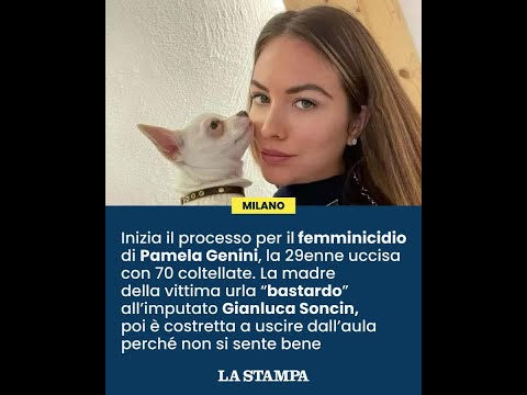 Video Pamela Genini, via al processo per Soncin. La madre della vittima gli grida bastardo