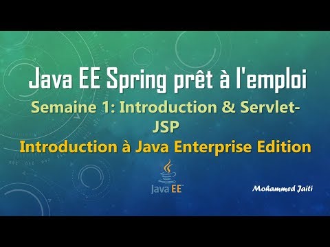 Semaine1: Introduction à java entreprise edition
