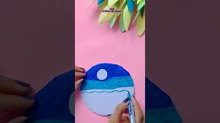 Easy Scenery Drawing With Doms Brush pen/Easy Drawing #trending