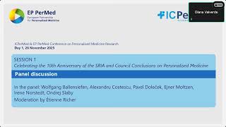 ICPerMed and EP PerMed Conference - Session 1  Panel discussion