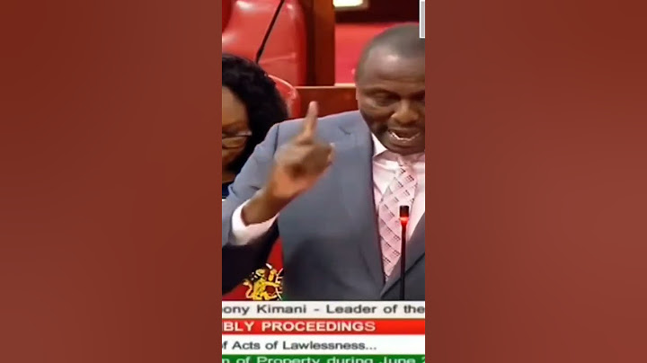 MP Kimani Ichung'wah: "Protesters mainly targeted Kikuyu-owned businesses in Nairobi."