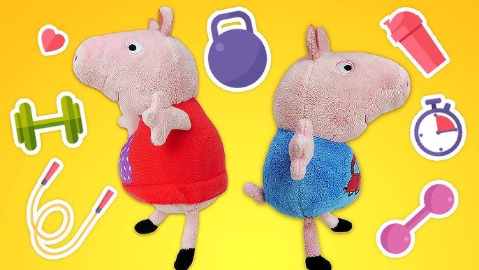 George está construindo uma torre! Peppa Pig e sua família em português.  Histórias para crianças 