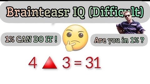 Only 1% can answer to this Brainteaser IQ(difficult). #brainteaser #iqtest #braintest #iq #maths