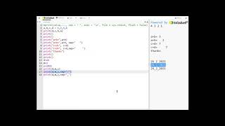 Python print variables