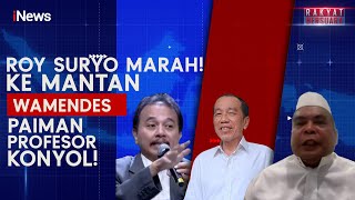 Panas Wamendes Paiman Tantang Roy Suryo Duel Sampai Mati Gegara Ijazah Jokowi