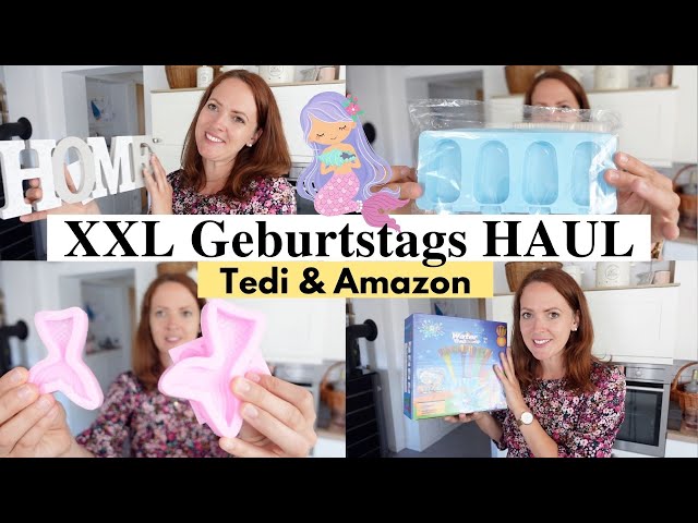 XXL Mermaid Birthday HAUL 💛 Over $200 💛 TEDI & Amazon 💛 Prep, Cake & Decor