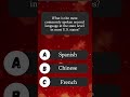 What is the most commonly spoken second language at the state level in most US states? #usaquiz
