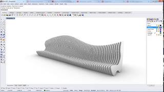 Modeling a freeform bench in Rhino 7