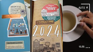 2024 Traveler's Town Diary Planner Setup | New Inserts and Accessories | Traveler's Notebook Setup