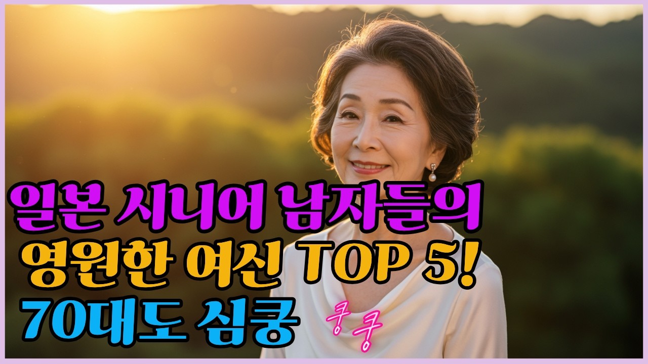 일본 시니어 남자들의 영원한 여신 TOP 5! 70대도 심쿵 😍