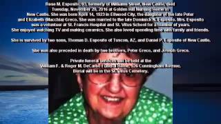 NCTV45’s Obituaries From William & Roger DeCarbo Funeral Home For November 30, 2016