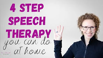 How to do speech therapy at home - 4 simple steps.