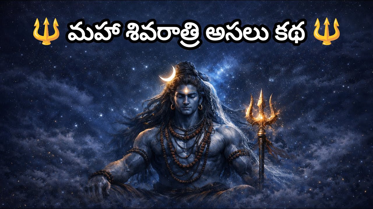 మహా శివరాత్రి కథ 🔱 | Maha Shivaratri Story in Telugu | #shivaparvati #shivatandava #mahashivaratri
