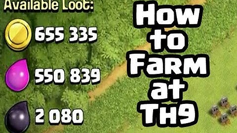 Clash of Clans | How to Farm at TH9 | Farming Dark Elixir | Clash with Theo