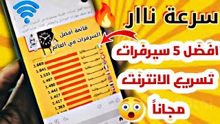 افضل 5 سيرفرات تسريع الانترنت وتقوية شبكة الواي فاي جرب وستشكرني