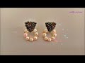 Geometric Gems, Post Earrings/How to make Beaded Triangles with Delicas/Aretes Tutorial Diy