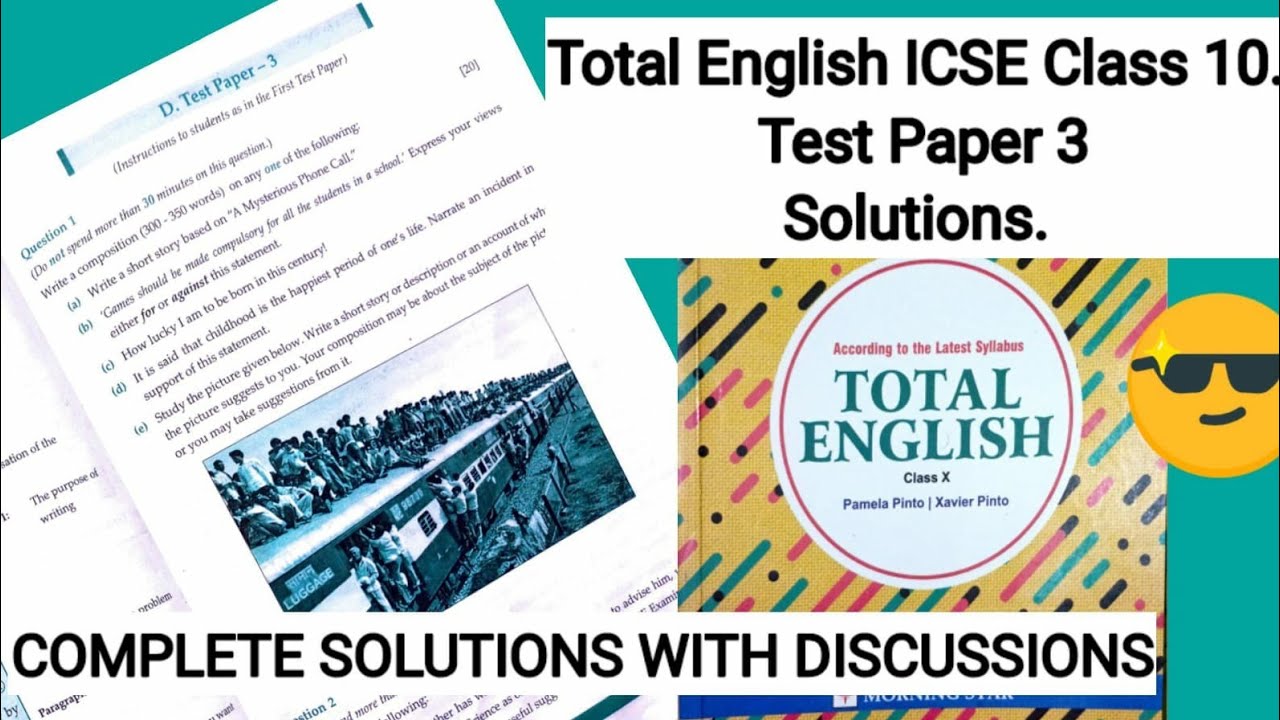 Total English Test Paper 3 Answers