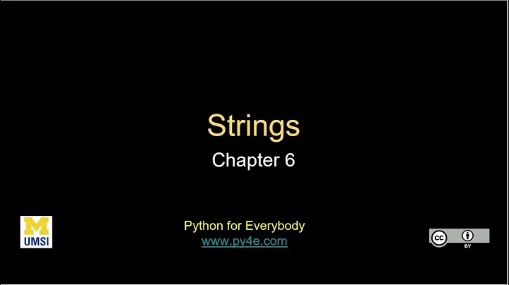 Chapter 6 - Strings