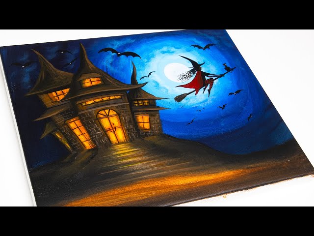 How to Paint a Spooky Abstract Painting — EttaVee