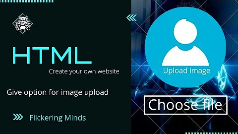 How to give an image upload option in HTML | Input image in HTML form | Image Input Tag