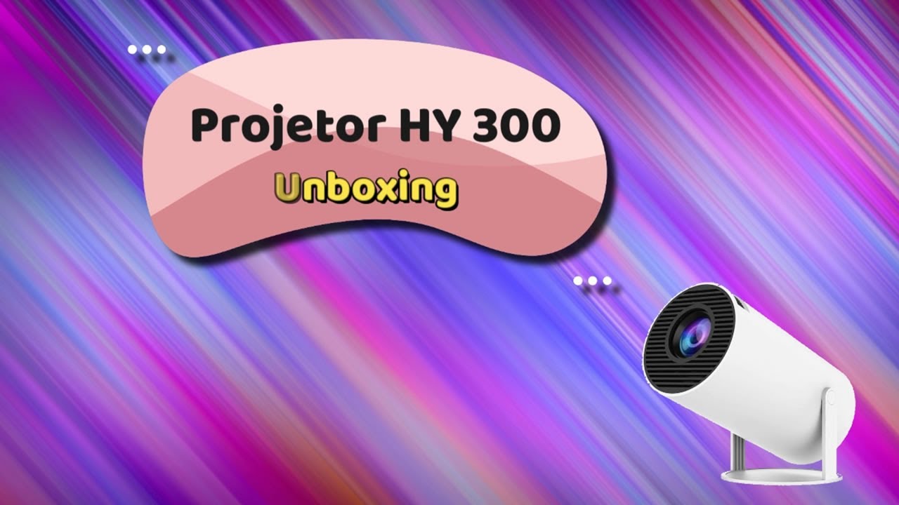 Unboxing Projetor HY 300 - YouTube