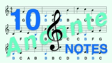 G Clef (Treble Clef): Learn to Read the B Note in Less Than 2 Minutes - Andante, 10 Notes