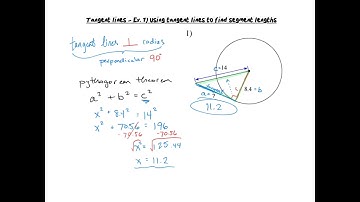 Tangent lines example 1 Using tan lines to find segment length