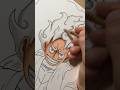 Luffy Gear 5 Time Lapse🏴‍☠️⚓️ #shorts #art #onepiece #gear5